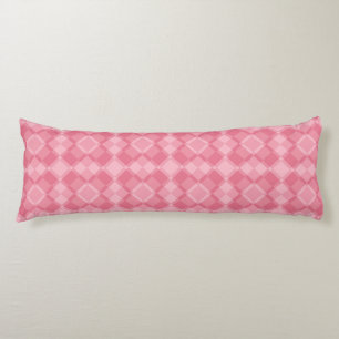 Pink Checker Argyle Pattern Body Cushion