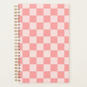Pink Checkerboard Planner