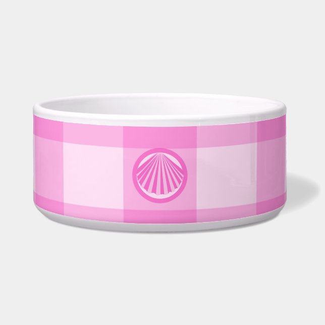 Pink Checkers with Sea Shell- (Front)