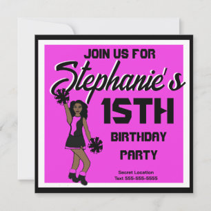 Pink Cheer #1 Invitation