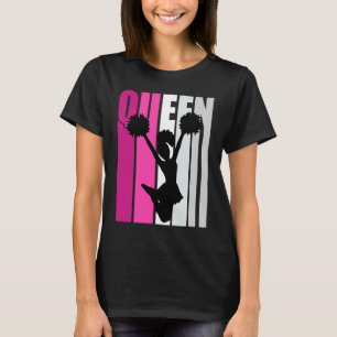 Pink Cheerleading Queen Colourful Cheer Squad Prac T-Shirt