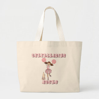 Pink Cheerleading Rocks Large Tote Bag