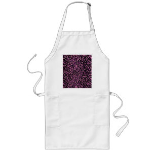 Pink Cheetah Pattern Long Apron