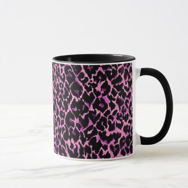 Pink Cheetah Pattern Mug (Right)
