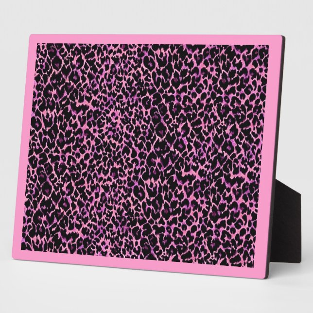 Pink Cheetah Pattern Plaque (Side)