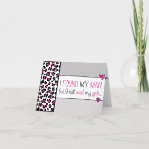 Pink Cheetah Will you be my Matron of Honour? Card