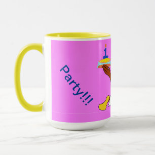Pink Chef Ducky Birthday  Mug