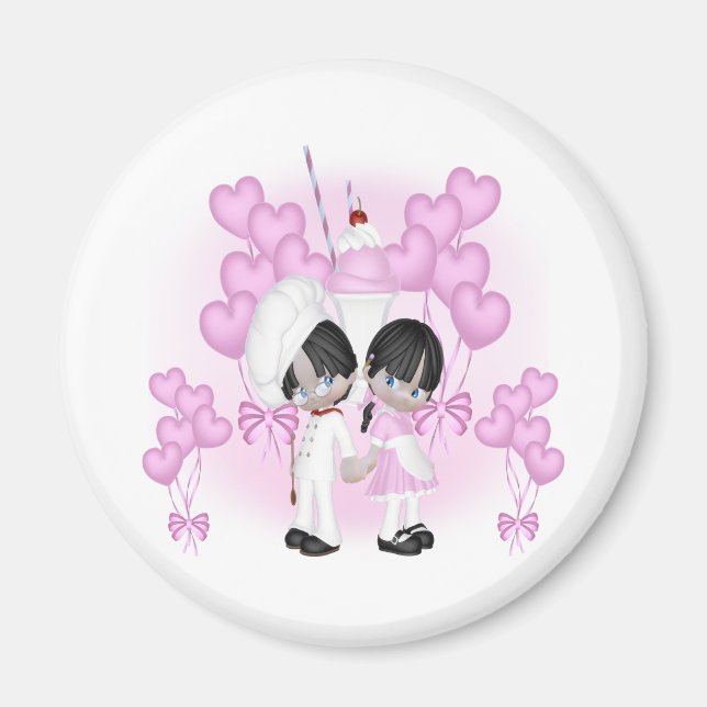 Pink Chef Magnet (Front)