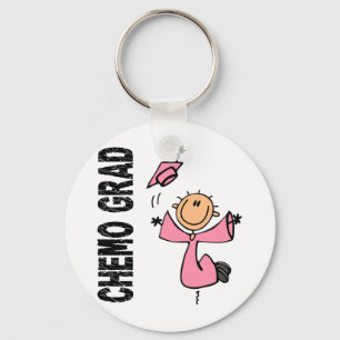 Pink CHEMO GRAD 1 (Breast Cancer) Key Ring