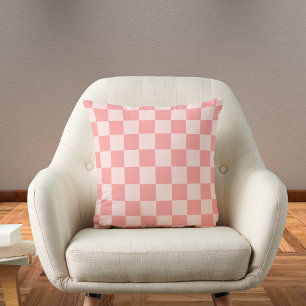 Pink Chequerboard Cushion