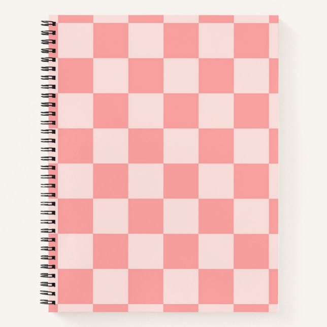 Pink Chequerboard Notebook (Front)
