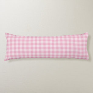 Pink Chequerboard Pattern Body Cushion