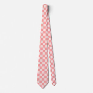 Pink Chequerboard Tie