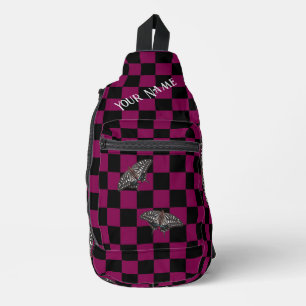 Pink Chequered Backpack HAMbyWG