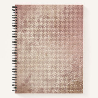 Pink Chequered Pattern Notebook