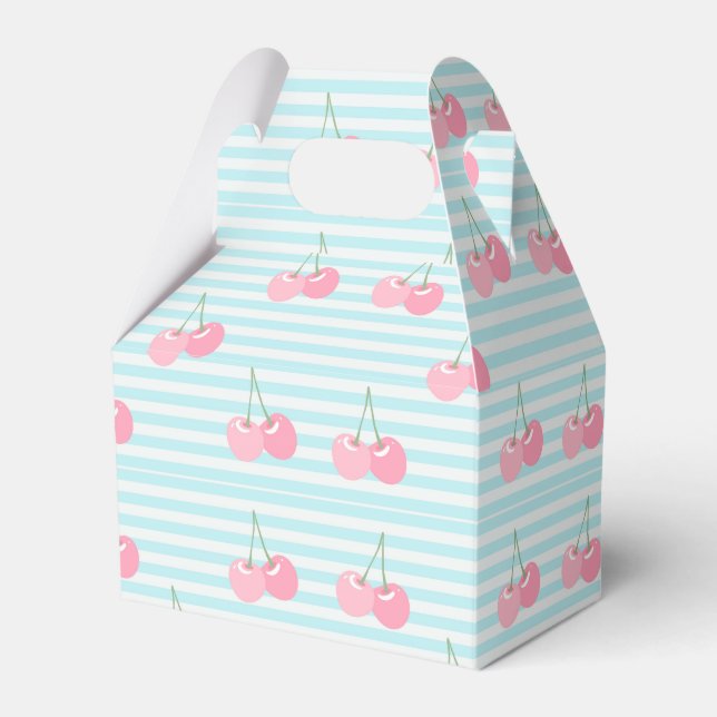  Pink Cherries Summer Favour Box (Front Side)