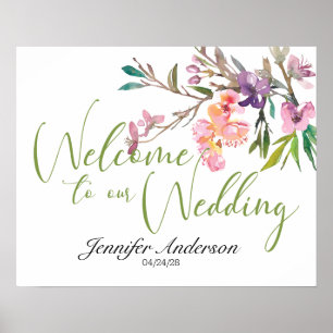 Pink Cherry Blossom Bridal Shower Poster