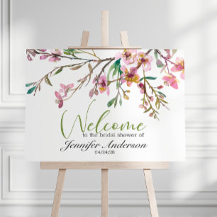 Pink Cherry Blossom Bridal Shower Poster