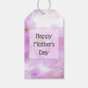 Pink Cherry Blossom Flowers Photo Mother's Day Gift Tags