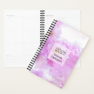 Pink Cherry Blossom Flowers Photo Planner