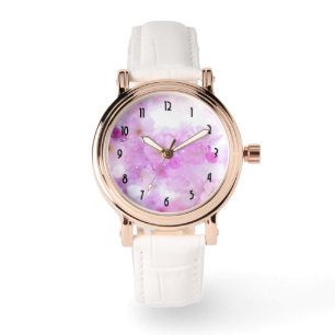 Pink Cherry Blossom Flowers Photo Watch