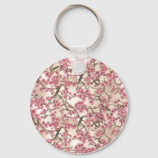 Pink Cherry Blossom Key Ring
