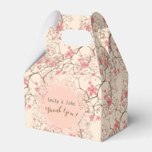 Pink Cherry Blossom Personalised Gable Box