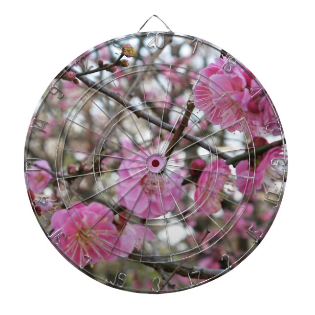 Pink Cherry Blossom / Sakura / サクラ（桜) Dartboard (Front)