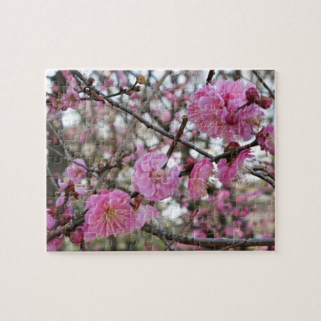 Pink Cherry Blossom / Sakura / サクラ（桜) Jigsaw Puzzle (Horizontal)