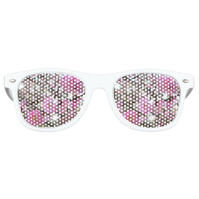 Pink Cherry Blossom / Sakura / サクラ（桜) Retro Sunglasses (Front)