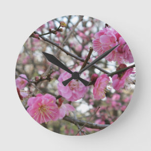 Pink Cherry Blossom / Sakura / サクラ(桜) Round Clock