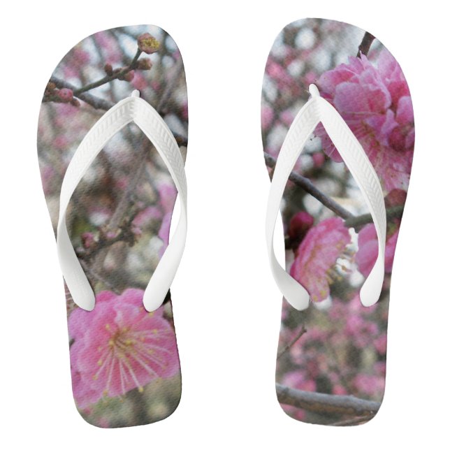 Pink Cherry Blossom / Sakura / サクラ（桜) Thongs (Footbed)