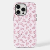 Pink Cherry Blossom Seamless Floral Pattern