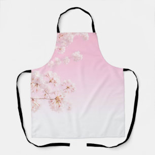 Pink Cherry Blossom Spring Serenity Apron
