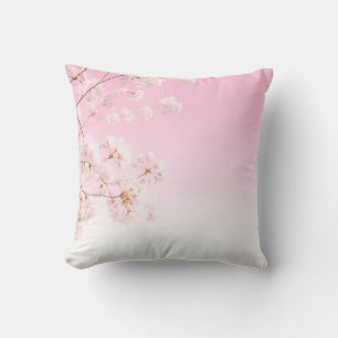 Pink Cherry Blossom Spring Serenity Cushion