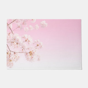 Pink Cherry Blossom Spring Serenity Doormat
