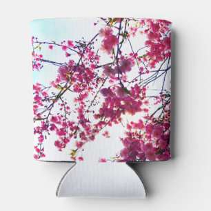 Pink Cherry blossoms Can Cooler