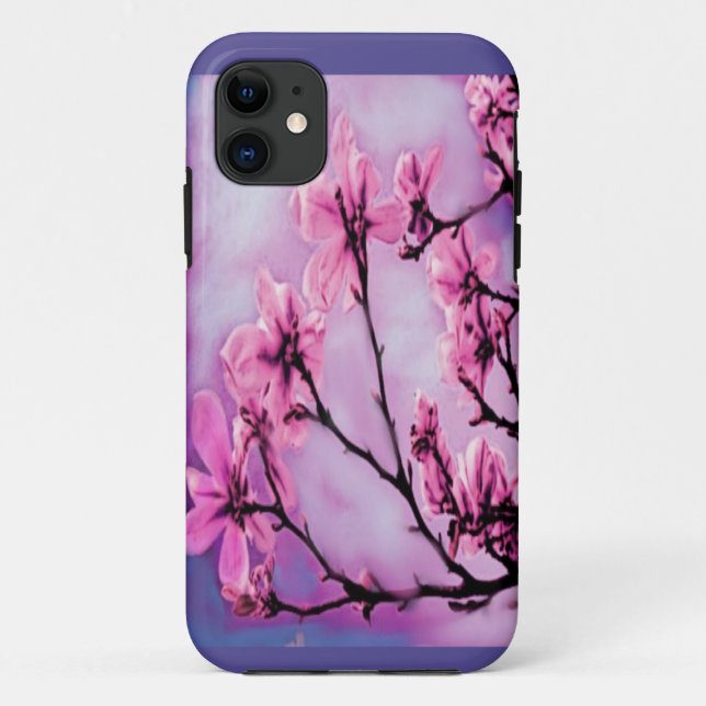Pink Cherry Blossoms Case-Mate iPhone Case (Back)