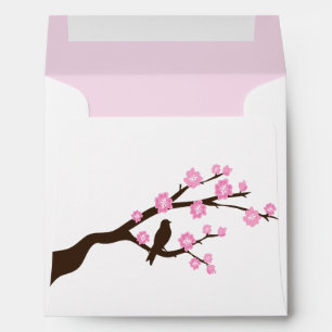 Pink Cherry Blossoms Envelopes