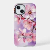 Pink Cherry Blossoms Lavender iPhone / iPad case