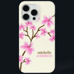 Pink Cherry Blossoms Tree iPhone 15 Pro Max Case<br><div class="desc">Pink cherry blossom flowers</div>