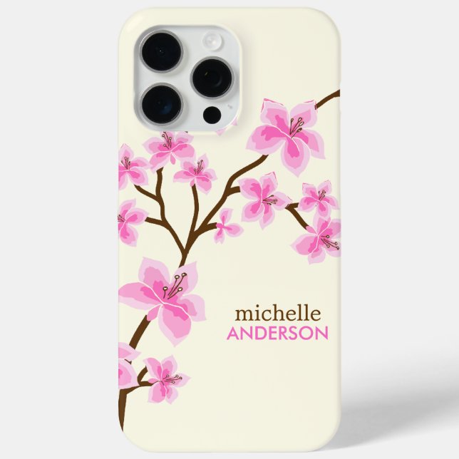 Pink Cherry Blossoms Tree Case-Mate iPhone Case (Back)