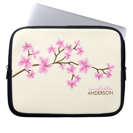 Pink Cherry Blossoms Tree Laptop Sleeve