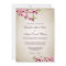 Pink Cherry Blossoms Vintage Tan Wedding
