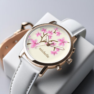 Pink Cherry Blossoms Watch