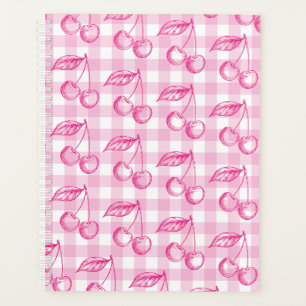 Pink Cherry Coquette Aesthetic Planner