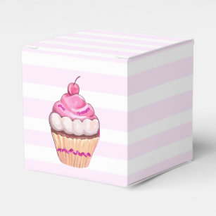 Pink Cherry Cupcake Box
