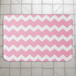 Pink Chevron Bath Mat