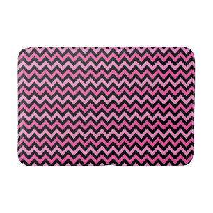 Pink Chevron Breast Cancer Awareness Pattern Bath Mat