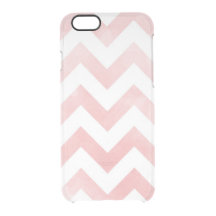 Pink Chevron Clear iPhone Case